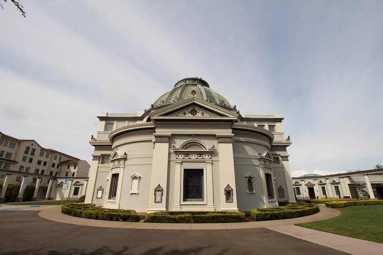 The outside of the Neptune Society Columbarium