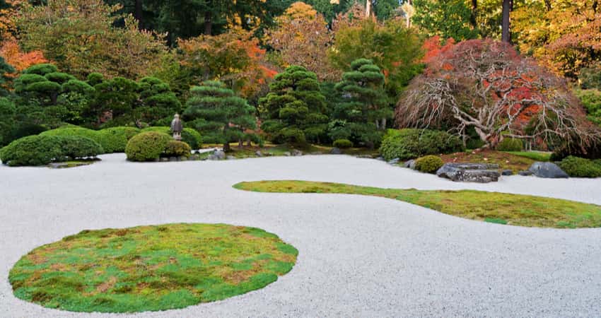 The flat garden in the Portland Japanese Garden
