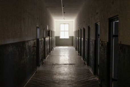 Haunted corridors in a prison