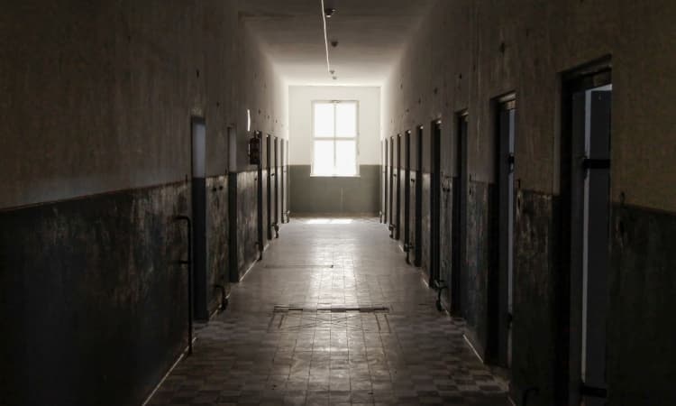 Haunted corridors in a prison