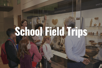 school children at a museum for a field trip